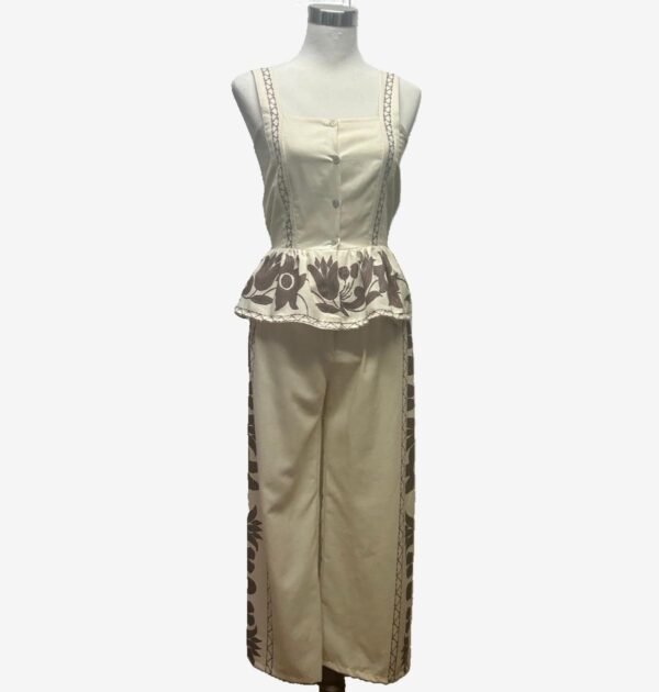 Top Lino Estampado