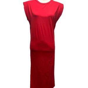 Vestido algodon con hombreras