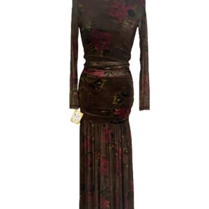 Vestido de tul estampado