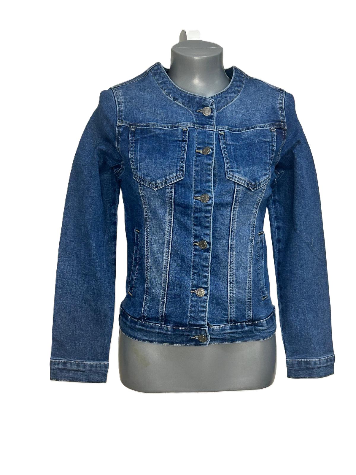 Chaqueta vaquera sin cuello