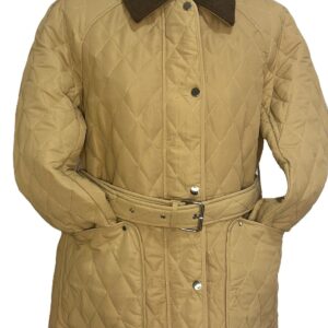 Chaqueta cuadros cinturon